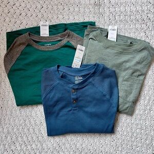 Carter's long sleeve shirt bundle NWT - boys size 10 blue/ green